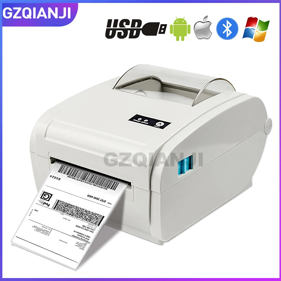 

4 inch Thermal Label Printer with High Speed 160mm/s USB Bluetooth for Printing Sticker/Label Printer
