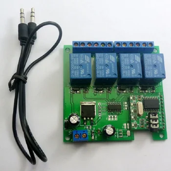 

DC 12V 4CH DTMF Relay MT8870 Phone Voice Decoder Remote Controller Switch Module