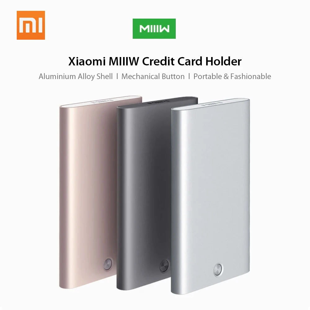 Для Xiaomi MIIIW кредитница, футляр держатель Мини ID карта коробка Алюминиевый Бизнес Кредитная карта чехол банк Карманный Кошелек Мода