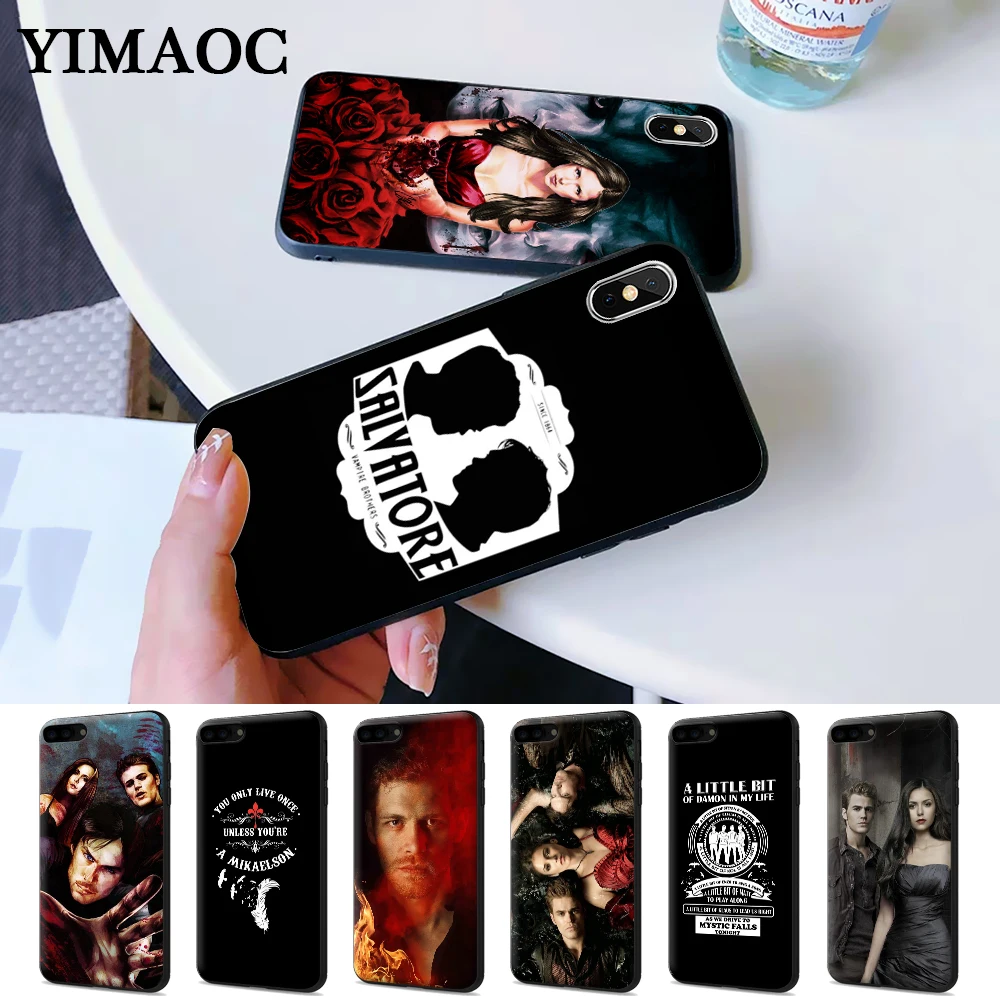

e The Vampire Diaries Colorful Cute Silicone Case for iPhone 5 5S 6 6S Plus 7 8 X XS Max XR