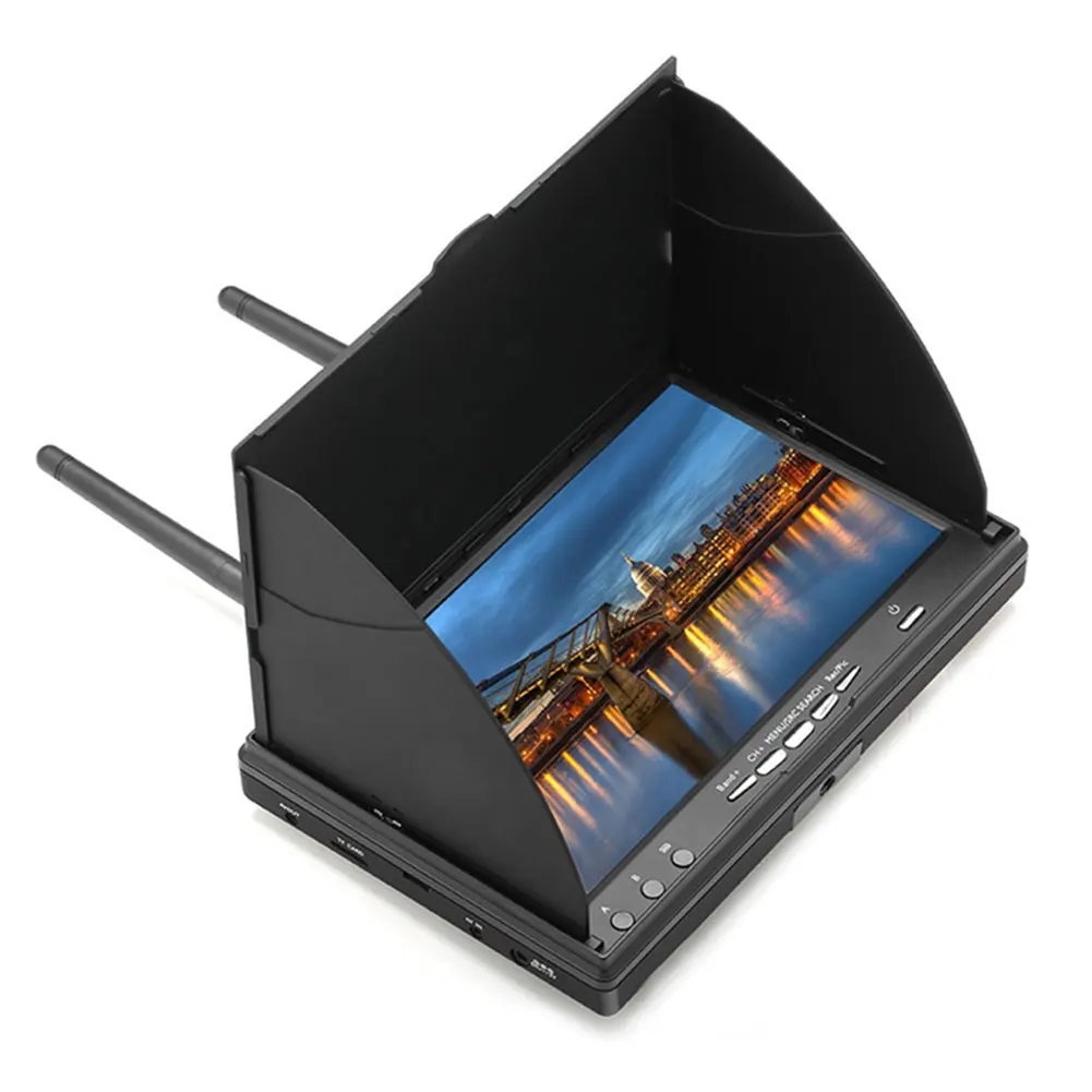 5,8G 40 канальный практичный DVR 800X480 Встроенный аккумулятор RC часть ЖК-экран 7 дюймов FPV монитор беспроводной для дрона квадрокоптера