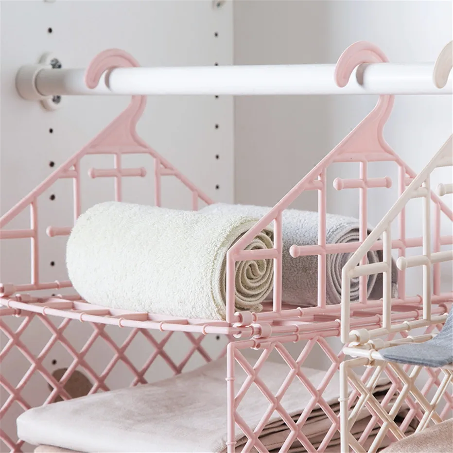 Bedroom Wardrobe Organizer Underwear Bra Clothes Pants Tie Storage Rack Cupboard Closet Hanging Basket Hooks Shelf3