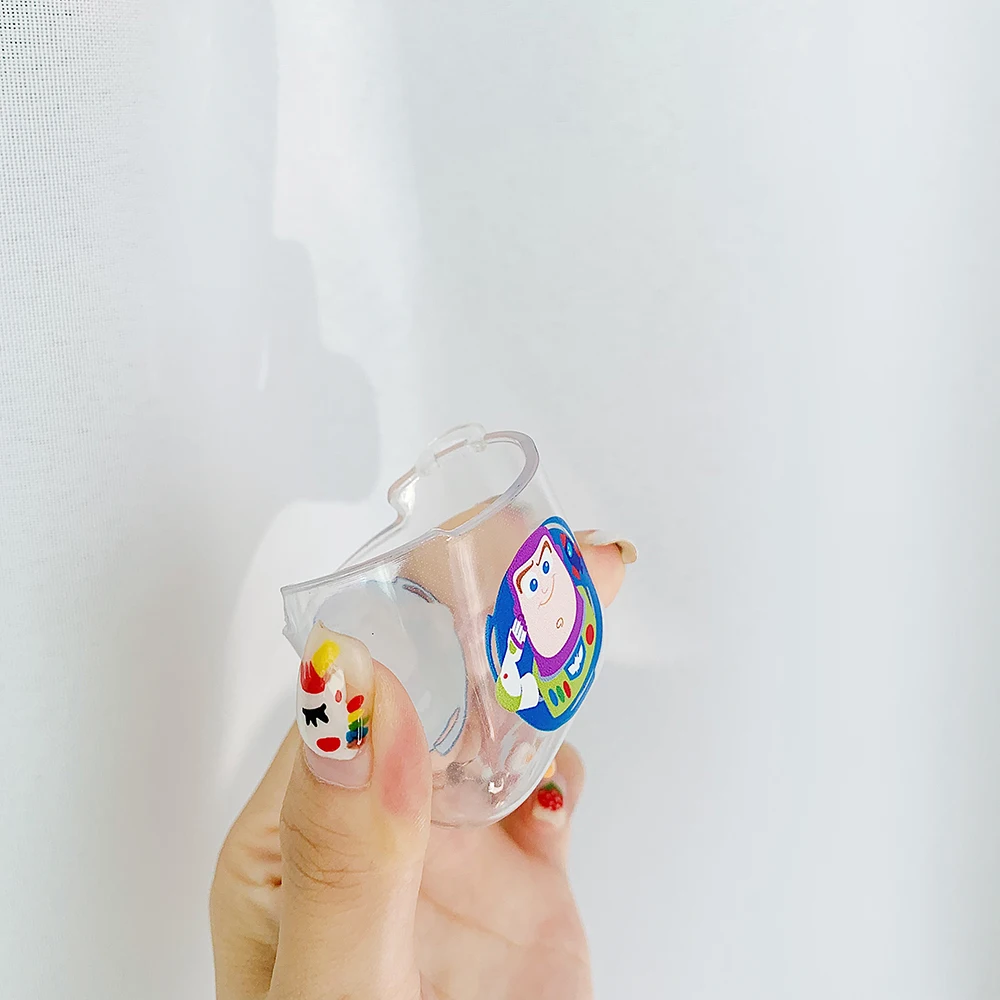 Милый чехол с Bluetooth Гарнитурой Buzz Lightyear для Airpods 2 1, прозрачный чехол для телефона Totoro Killer, прозрачные аксессуары, мягкий чехол для наушников из ТПУ