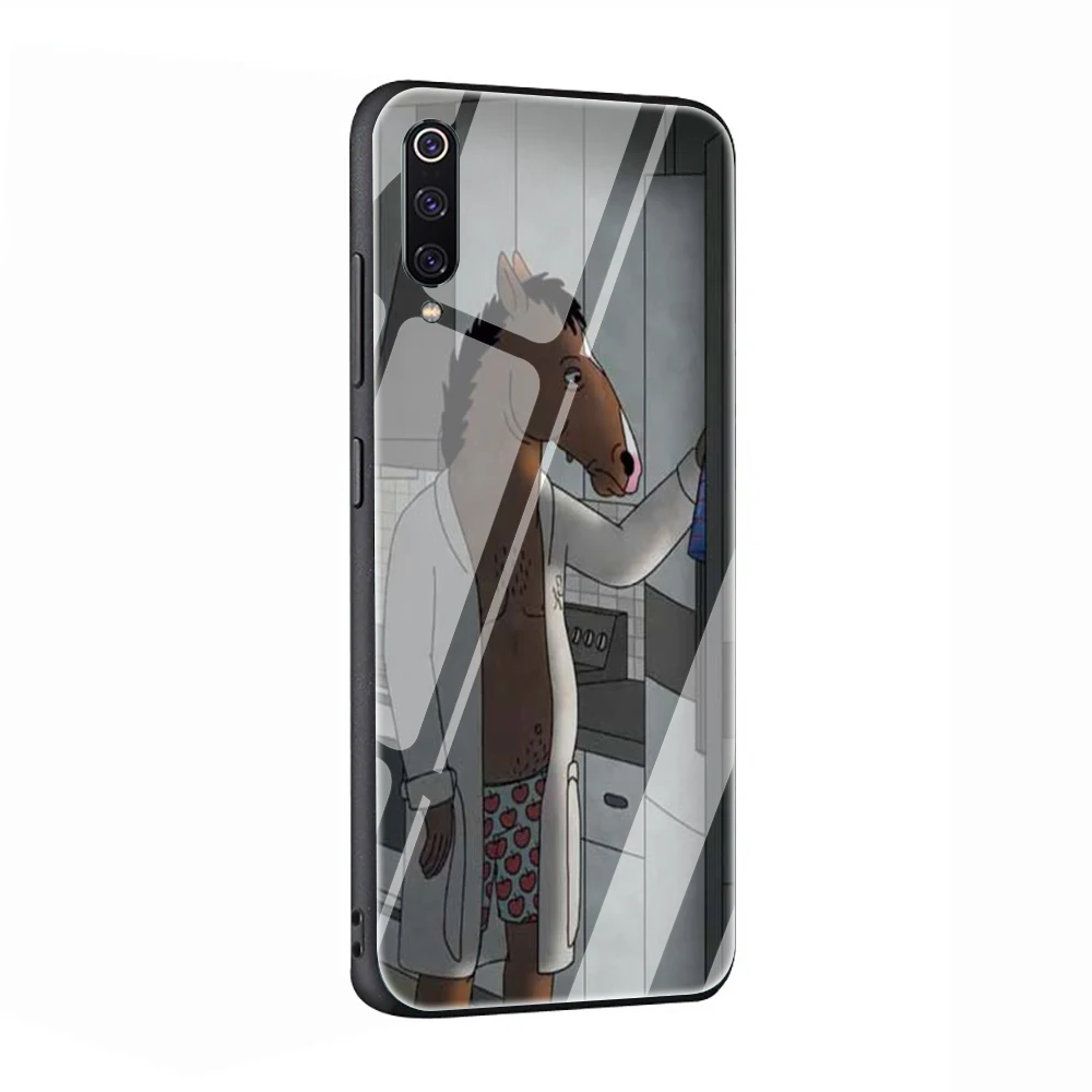 EWAU Конь БоДжек одинокий Стекло чехол для телефона для Xiao mi 4X 6A Note5 6 7 pro mi 5X6X8 9 A1 A2 - Цвет: G5