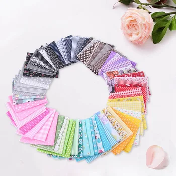 

56pcs 25*25cm Floral Pattern Printed Patchwork Cotton Fabric DIY Sewing Quilting Accessories Doll Crafts Made Material