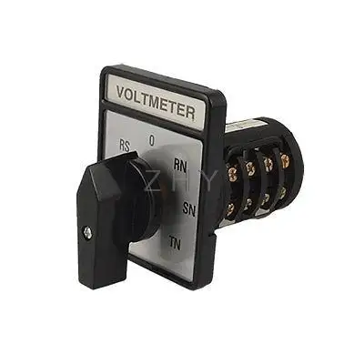 

Voltmeter 3 Phase 4 Wire Cam Rotary Selector Switch