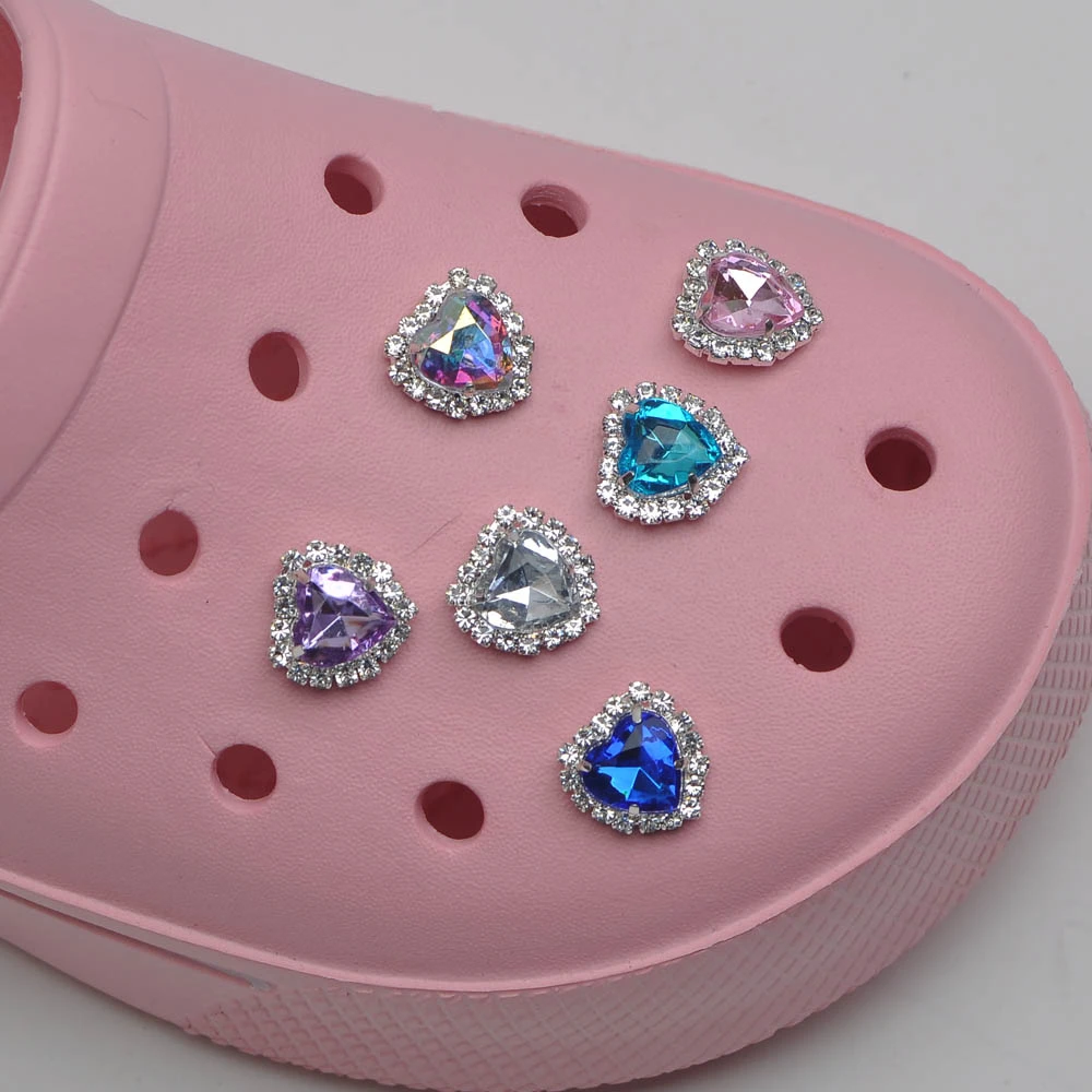 JIBZ-abalorios de Metal para zapatos, accesorios de adorno de diamantes de imitación para zapatos de niño, pulseras de ajuste para zapatos de niño, 1 Uds.