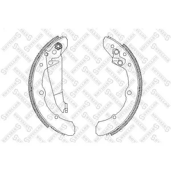 Колодки барабанные\ Audi 100 1.8-2.5TD 82-90, VW Caddy 82-92 STE