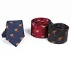 Linbaiway Cartoon Bird Pattern Necktie Ties for Mens Casual Party Dress Bow Tie Men's Business gravatas para homens Custom Logo ► Photo 2/6