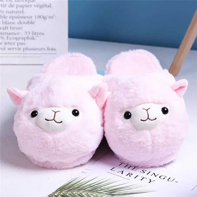 26cm Cute Pink color chocolate Alpaca Plush Toys& Indoor Warm Winter Adult Stuffed Cartoon Kawaii for Girls Valentine Gifts - Цвет: pink