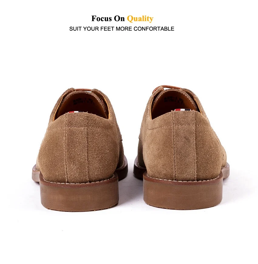 new arrival cow suede leather mens handmade business party