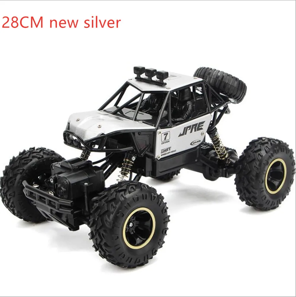 1:16 1:12 Радиоуправляемый автомобиль 4WD 4x4 2,4G Bigfoot с дистанционным управлением Багги внедорожный автомобиль альпинистские грузовики взрослые дети игрушка подарок джипы - Цвет: 28cm new silver