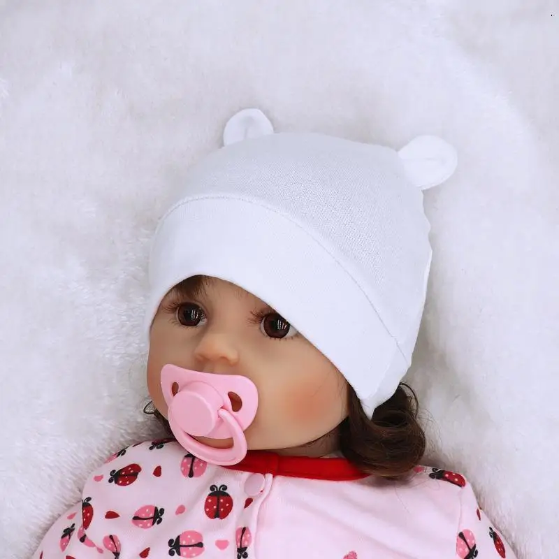 Baby Accessories discount Baby Hat With Ears Beanie Hat Caps for Children Kids Newborn Infant Baby Beanie Girls Baby Winter Cap Girls Hat Kids Accessories Silicone Anti-lost Chain Strap Adjustable 