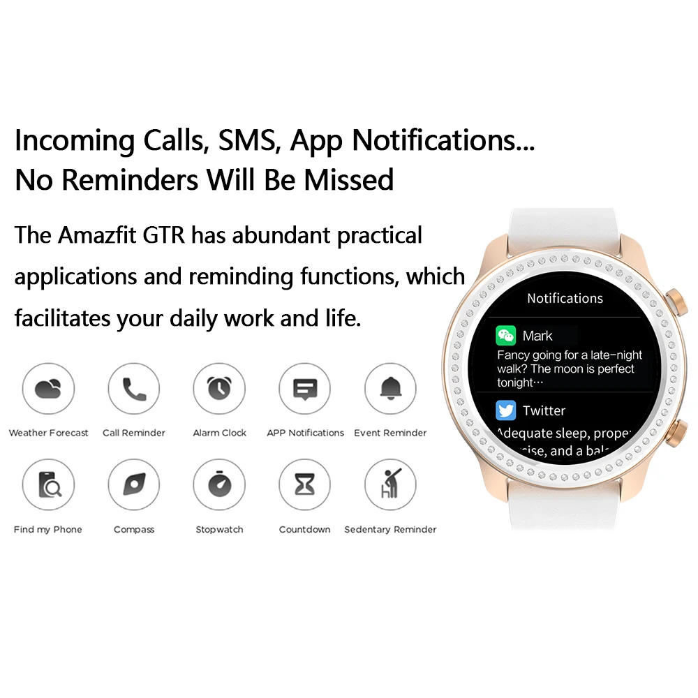 Глобальная версия Xiaomi Amazfit GTR Смарт-часы 42 мм 5 АТМ 24 дня батарея gps и ГЛОНАСС Xiaomi Смарт-часы для женщин Xiaomi часы для мужчин