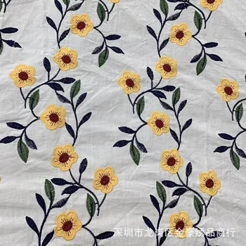 

Wholesale Cotton 3D Plum Embroidery Lining New Style Lace Dress