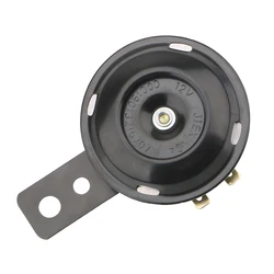 High-Performance Electric Motorcycle & Car Horn - Loud 105dB Warning Sound System for Bikes & Autos (Black)