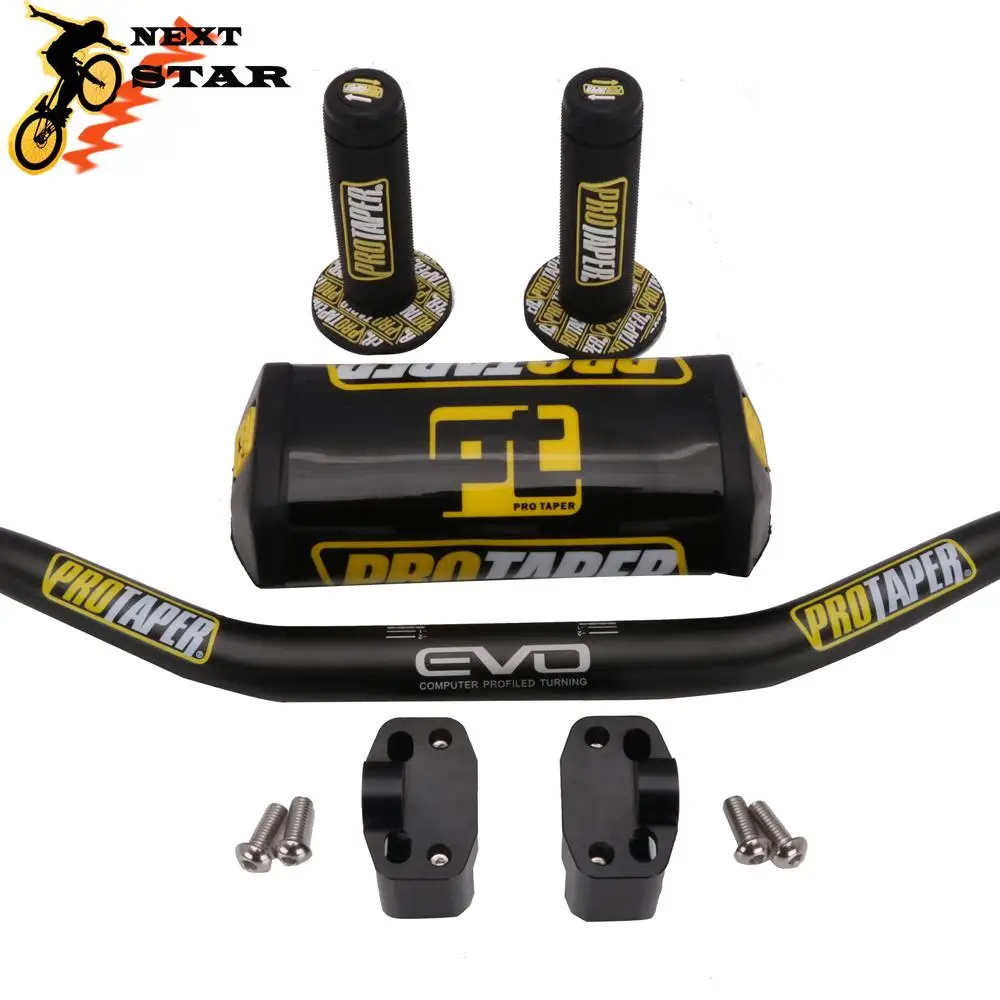 Aluminum 28mm Handlebar Bar Clamps Bar Pad Pack Fat Bar 1-1/8\ Aluminum 28mm Handlebar Bar Clamps Bar Pad Pack Fat Bar 1-1/8\