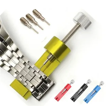 

New Watch Band Link Pin Remover Tool Spring Bars Pins Watch Repair Tool Kit Set Watch Chain Adjustment Tool+3 Pins