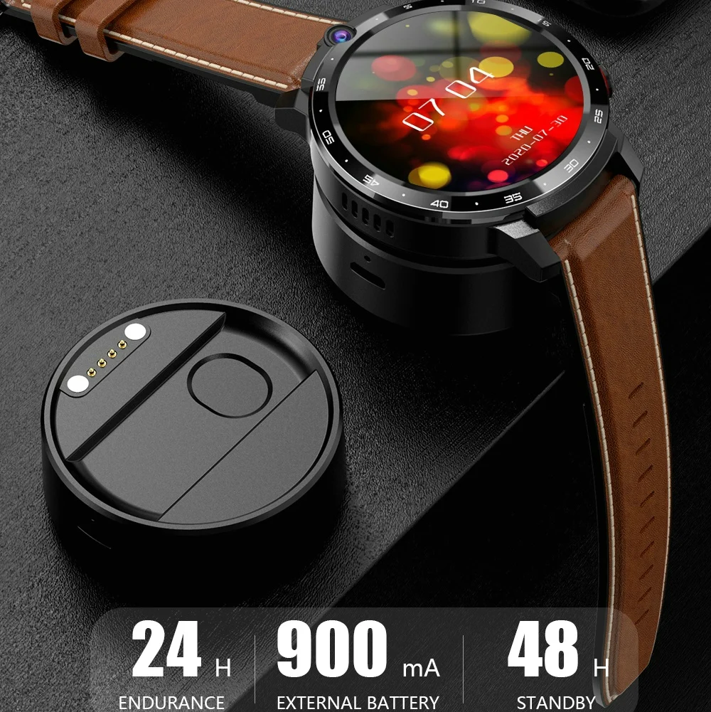 LEMFO LEM12 PRO Smart Watch 4G + 64G андроид 10 Беспроводной проекции 400*400 Разрешение 1 6 дюймов GPS