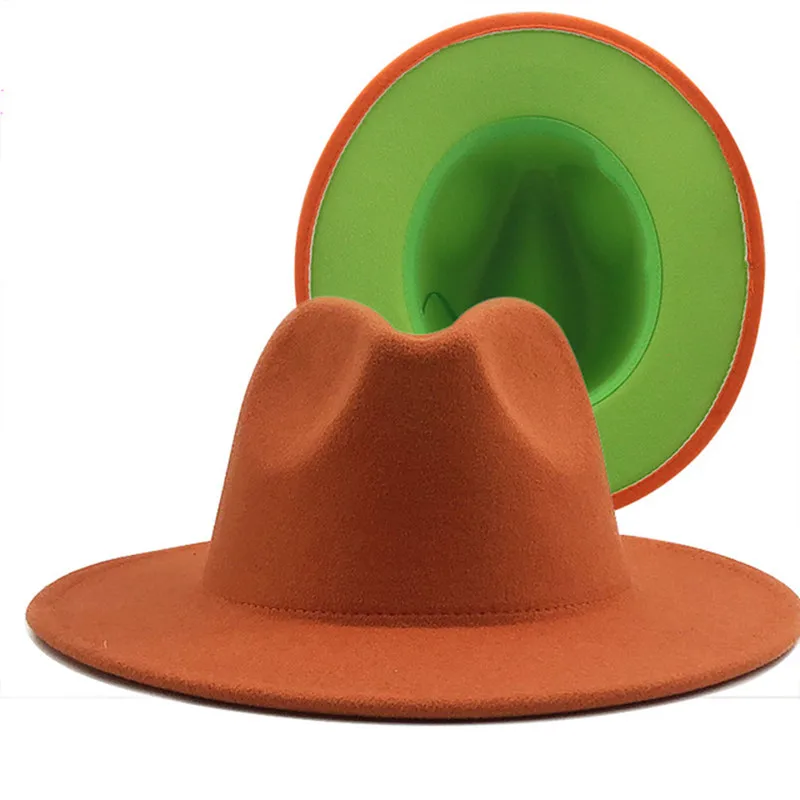 Wool Felt Jazz Fedora Hats Men 