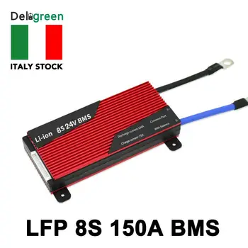 

8S BMS 150A discharge 80A charge 24V BMS With high temp sensor with balance for LiFePO4 battery pack ship from Italy