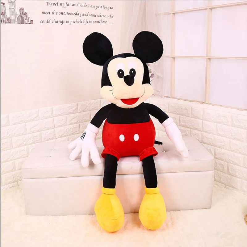 Лидер продаж, 40-100 см, Высококачественная плюшевая игрушка в виде мыши с Микки Минни, куклы, подарки на свадьбу, день рождения для детей - Цвет: Mickey