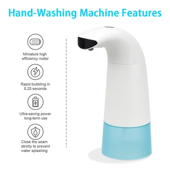 

Automatic Foam Soap Dispenser Touchless Foaming Soap Dispenser Hands Free with Infrared Motion Sensor for Bathroom Hotel Office