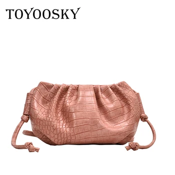 

TOYOOSKY Mini Cloud Bag Small Soft Wrinkled Dumpling Shoulder Bag Tiny Luxury Handbags For Women Designer Evening Clutch Purses
