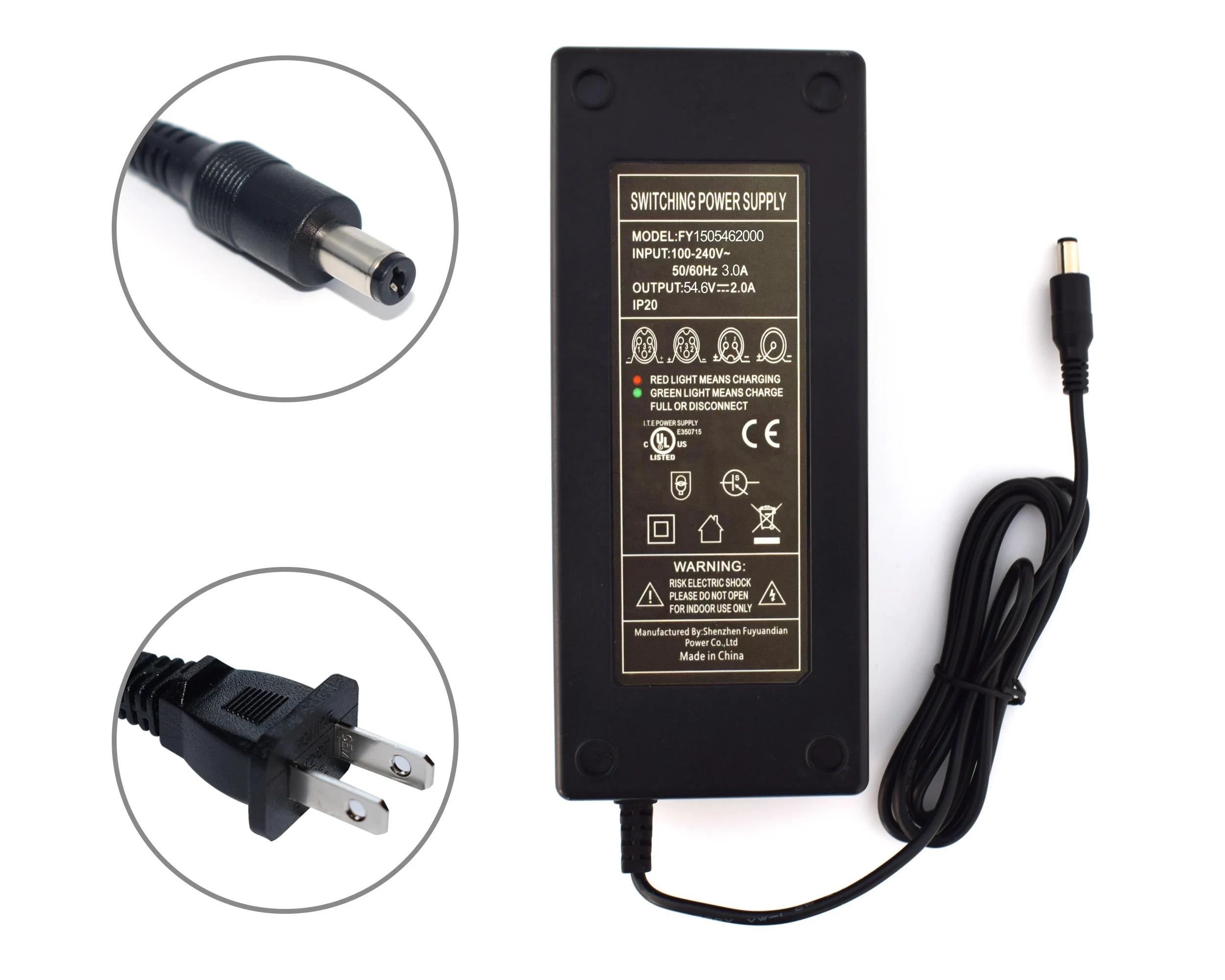 

36V 2A XLR Plug Lithium Battery Charger