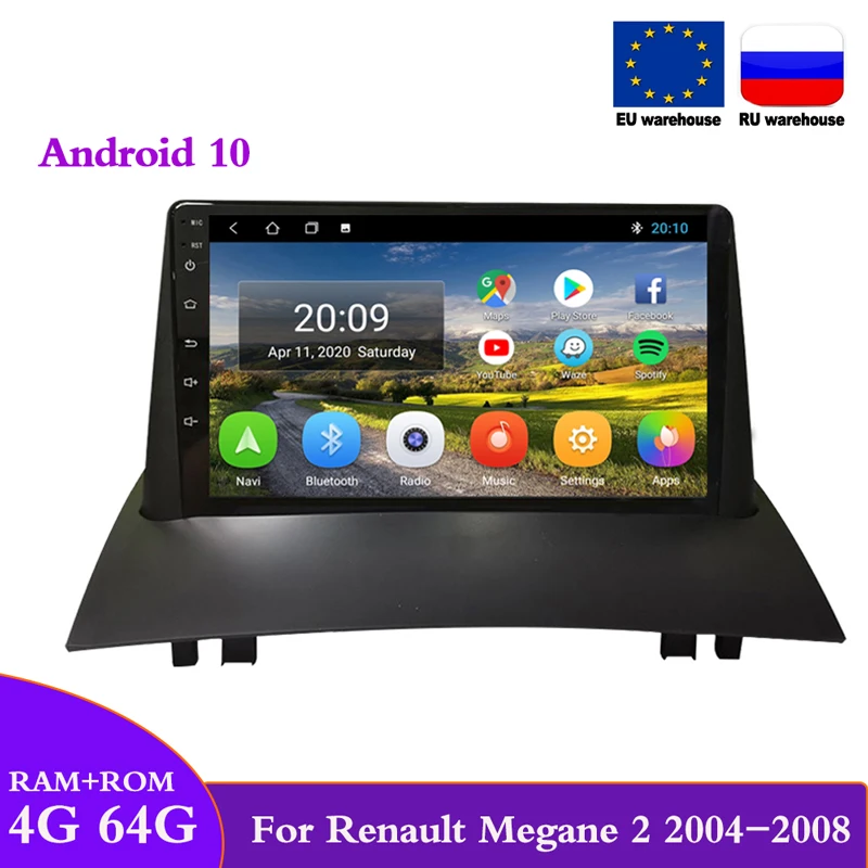 2 Din Android 10 Car Radio For Renault Megane 2 2002 2009 GPS Navigation Multimedia Video Player 2din Autoradio Quad Core Wifi|Car Multimedia Player| - AliExpress