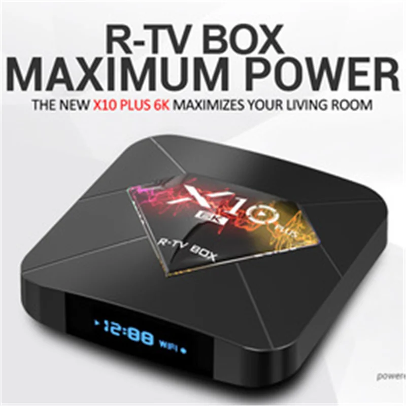 ТВ-приставка X10 PLUS Android 9 0 6K смарт-ТВ Allwinner H6 четырехъядерный процессор 4 Гб 32 ГБ 64 2