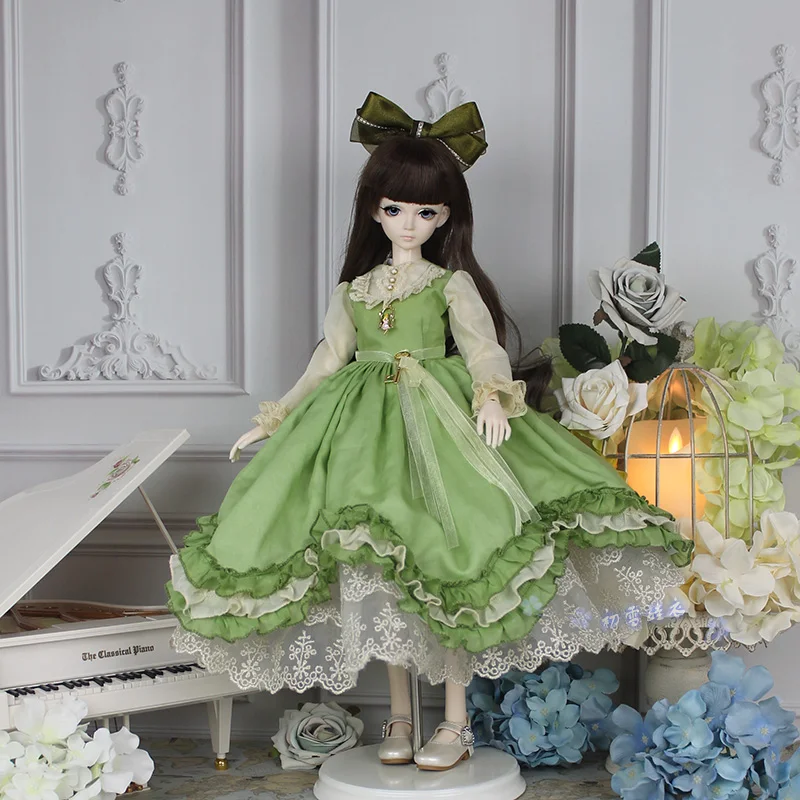 Estartek под заказ 1/6 1/4 1/3 дворец юбка с высокой талией платье для BJD DD LD UD ND Экшн фигурки кукол "сделай сам"