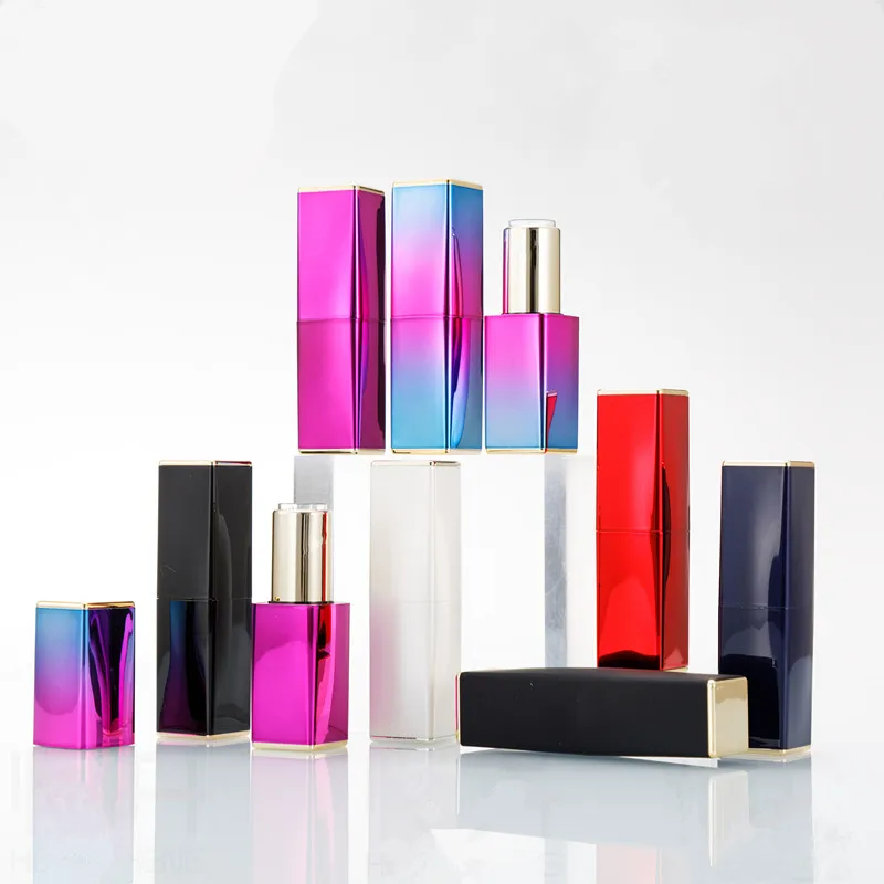 

10pcs Cosmetic Empty Lipstick Tubes 12.1mm Magnetic Buckle Lip Balm Stick Refillable Bottles Container Makeup Tools Accessories