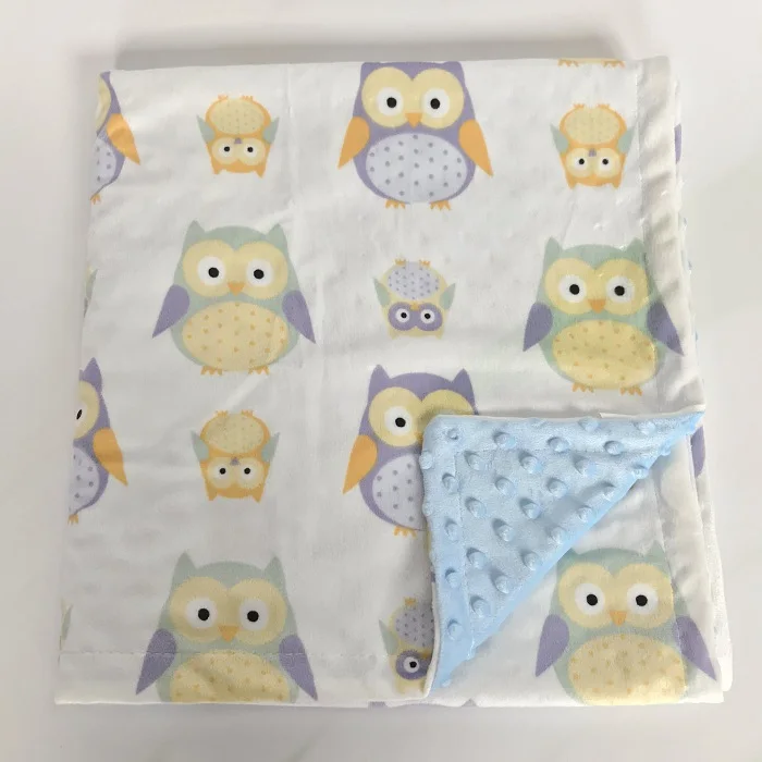 Owl1 Детские одеяла для новорожденных с 3D рисунком в горошек, коралловый флис, пеленка для младенцев, постельные принадлежности Bebes, Осень-зима, одеяло, коляска-чехол, спальный мешок - Цвет: Owl1