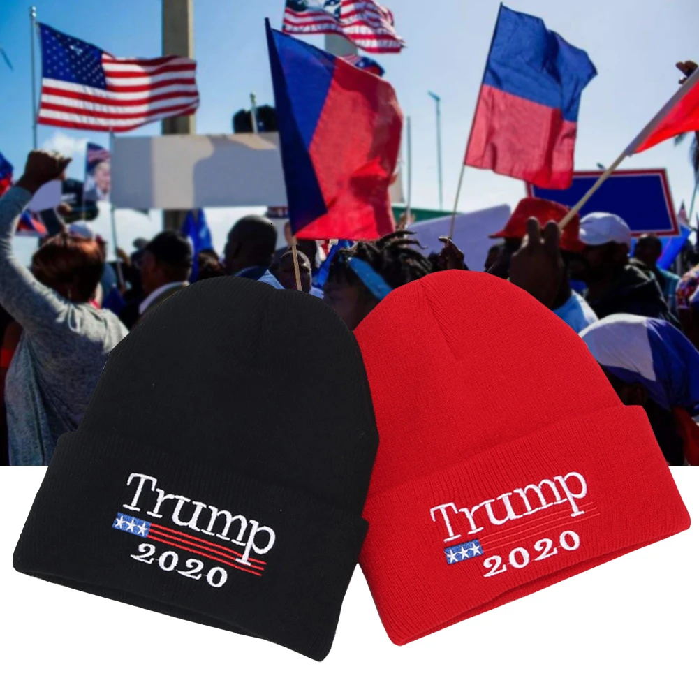 Дональд Трамп, Шапка-бини, вязаная шапка в американском стиле, Теплая Лыжная шапка