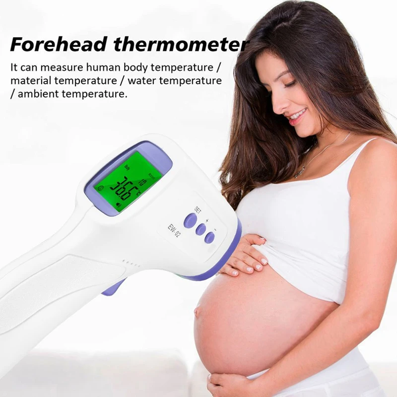 Outdoor No Contact Thermometer Laser Gun Infrared Forehead Thermometergun Adult Children Baby Digital Thermometer For Fever digital thermometer