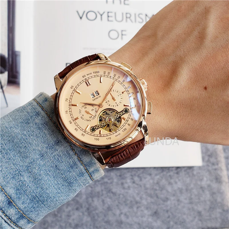 

PH Tourbillon automatic mechanical Wrist Wacth New Arrivals Self-Wind Limitde edition Top brand luxury Patek mens watches clock