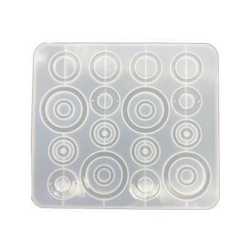 

Rectangle Round DIY Crystal Epoxy Bracelet Necklace Pendant Mold Resin Handmade Pendant Making Silicone Mold