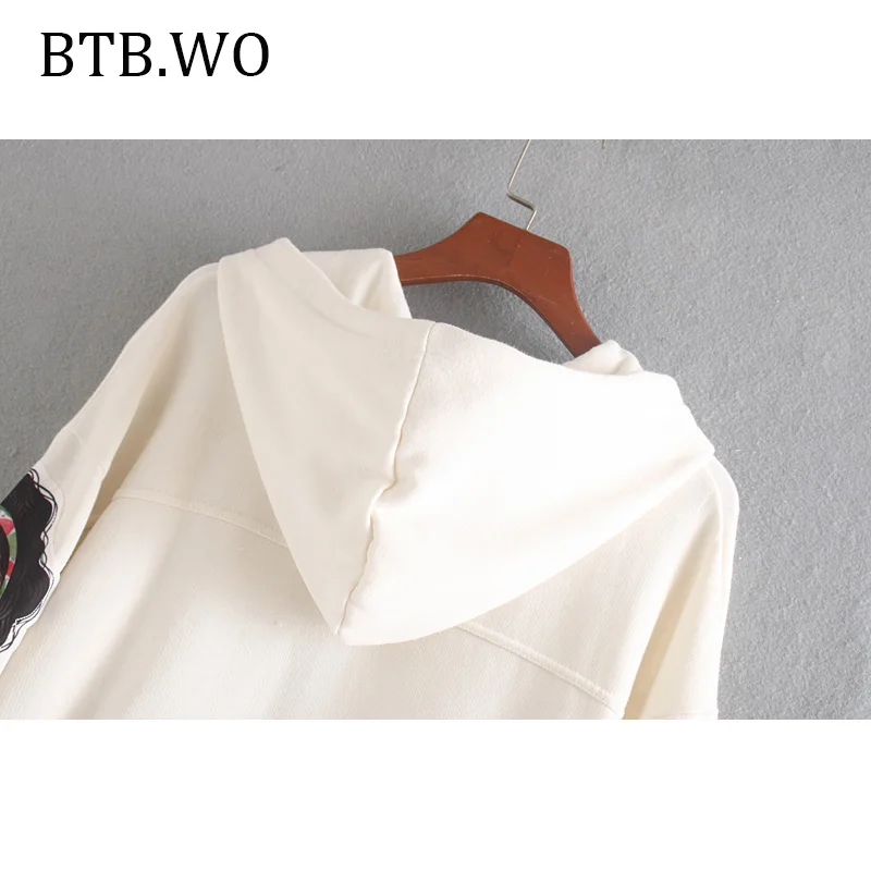 BTB. WO Толстовка Осенняя Женская толстовка с принтом с длинным рукавом толстовки с капюшоном модная Горячая распродажа Повседневная Уличная одежда