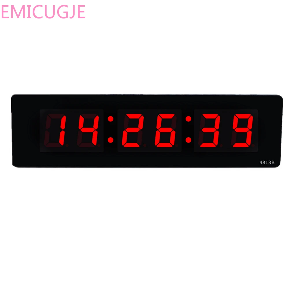 Гостиная электронный цифровой светодиодный настенные часы светящиеся бесшумные настольные часы простой дисплей времени большие настенные часы дома плагин cloc