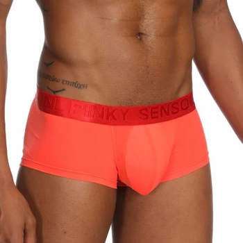 

High Quality Modal Men's Boxers Youth Men's Ice Silk Summer Dress Breathable Thin Sexy Transparent Soft Boxershorts