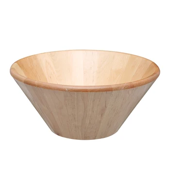

Tuba Wooden Bowl Solid Wood Round Trencher Round Bowl Soup Bowl Sand Pull Bowl Fruits Bowl Japanese Style Originality Compote