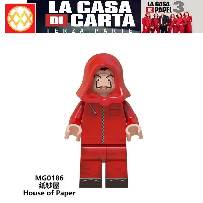 Бумажный дом сезон Рио-доцент Испания персонажи Фредди экшн строительные блоки