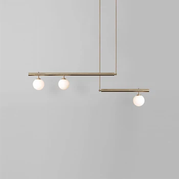 

Designer Post Modern Led Pendant Light Hardware Dining Room Glass Ball Art Cafe Living Room Lamp hanglamp