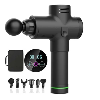 

LCD Display Massage Gun Home Exercise Percussion Therapy Muscle Massager Impact Gun Body Relaxation Pain Relief Fitness Machine