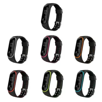 

Universal Replacement Bamboo Shape Silicone Bracelet Watch Band Strap For xiaomi Mi Band 3 4