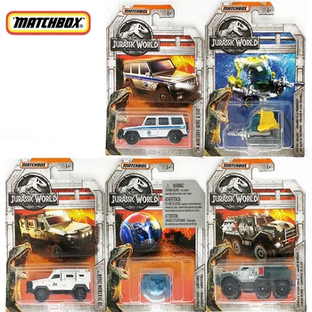 

Original Matchbox Car JURASSIC WORLD JEEP Collector Edition 1/64 Metal Diecast Model Cars toy Collection Kids Toys birthday gift