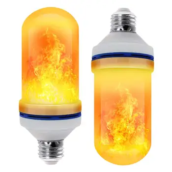 

AC85-265V 4 Modes E27 Blue LED Flicker Flame Light Bulb Simulated Burning Fire Effect Festival Lamp