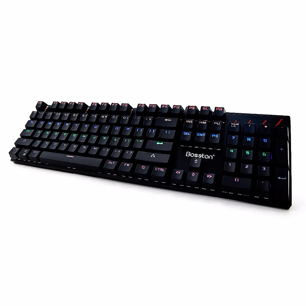 Игровая механическая клавиатура с защитой от фиктивных нажатий 104 английские