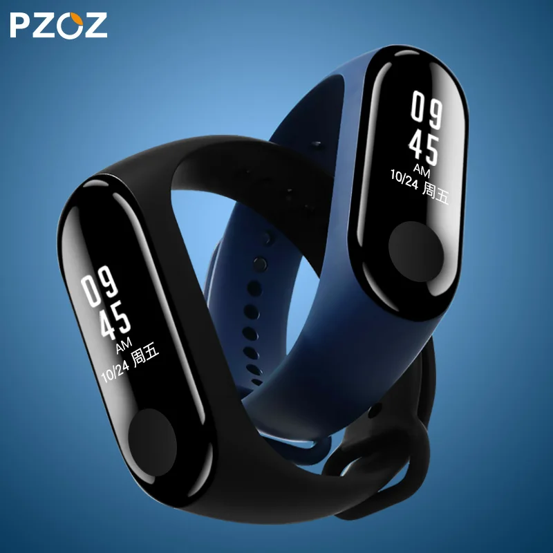 PZOZ протектор экрана для xiaomi mi band 2 3 4 наручный ремешок на замену силиконовый ремешок Смарт-часы протектор экрана мягкая пленка